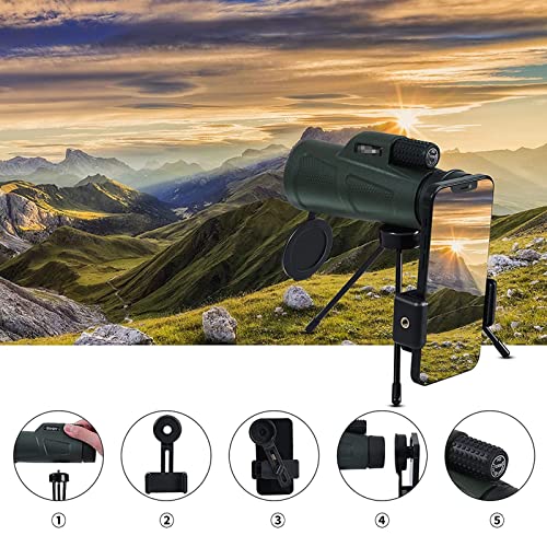 Telescopio monocular compacto retráctil con clip para teléfono miniatura 5