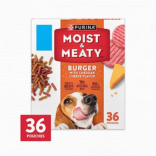 Purina Moist & Meaty 038100330482 Purina Moist And Meaty Burger With Cheddar Cheese Flavor Dry Soft Dog Food Pouches thumb #4