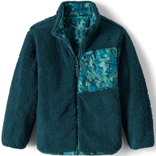 Lands' End Boys Reversible Fleece Puffer Jacket2