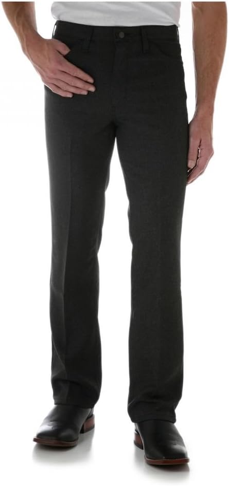 Wrangler Men's Wrancher Dress Jean 28W x 32L Heather Black