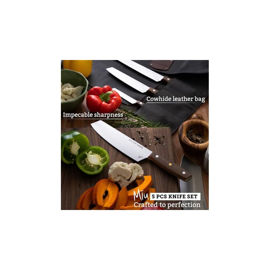 Felix-Zepter-cookware-knives-sets-5-kitchen-knife-set-with-bag-German-knife-set-BBQ-knifeTrimming-knifeBread-knifeParing-knifeChef-knife-set-professional-handmade-Solingen-knife-Without-block Felix Zepter cookware knives sets 5 kitchen knife set with bag. German knife set: BBQ knife/Trimming knife/Bread knife/Paring knife/Chef knife set professional & handmade Solingen knife. Without block