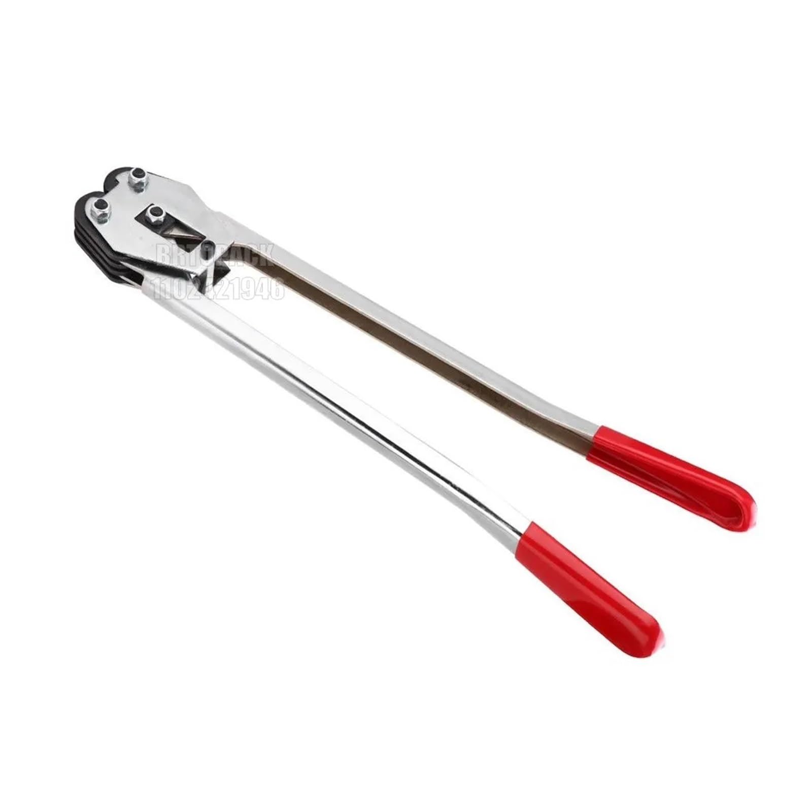 Flejadora manual for PP y PET, selladora, herramienta de engarzado, máquina embalaje envoltura (roja),De múltiples fines(19MM)