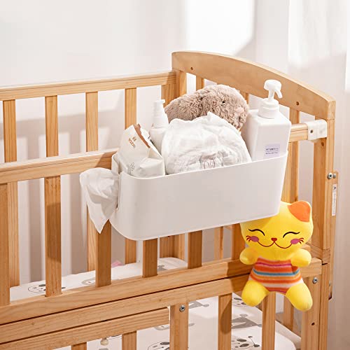 Gobesty Bett Organizer Zum Einhängen, Hängebett Organizer Aufbewahrungskorb, Nachttisch Bett Bettablage Betttasche Boxen mit 2 Abnehmbarer Haken für Zuhause, Büro, Schule, Wohnheim, Zimmer, Etagenbett - Image 6