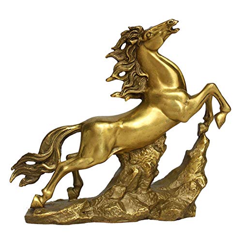 Statue de cheval en cuivre de haute qualité pour la décoration de salon élégante