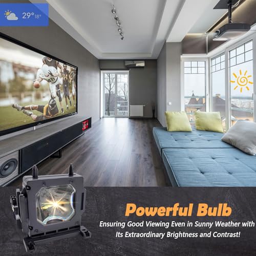 Lámpara de repuesto para proyector Sony LMP-H201 / LMP-H202 miniatura 2