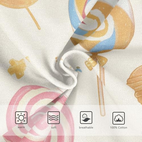 KLL Colorful Sweet Lollipop Candy Boys Toddler Soft Briefs Underwear Breathable Undies3