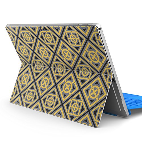 igsticker Surface pro7 (2019) pro6 pro2017 pro4 専用 スキンシール サーフェス ノートブック ノートパソコン カバー ケース フィルム ステッカー アクセサリー 保護 011752 模様 クール 黄色