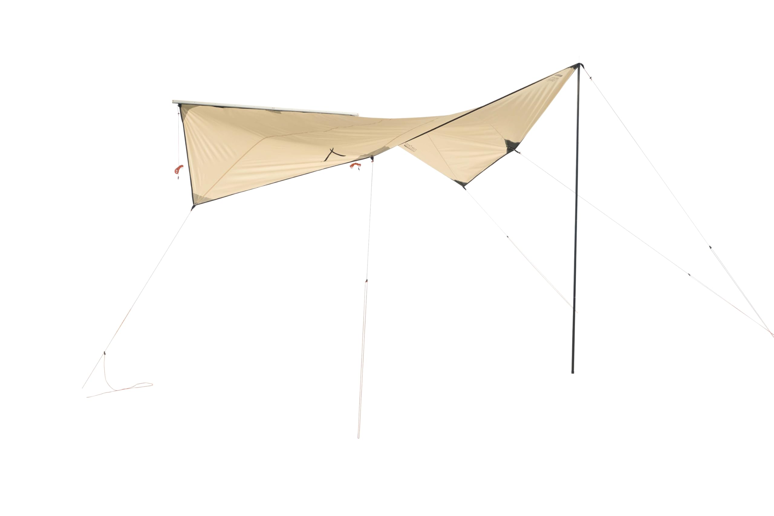 GRAND CANYON Zuni Drive/Sonnensegel mit Kederleiste für Camper & Van / 380×300 cm/Wasserdicht & UV 50+ / Inkl. Stangen, Heringe & Abspannseile/Für Bus, Minivan & Wohnmobil