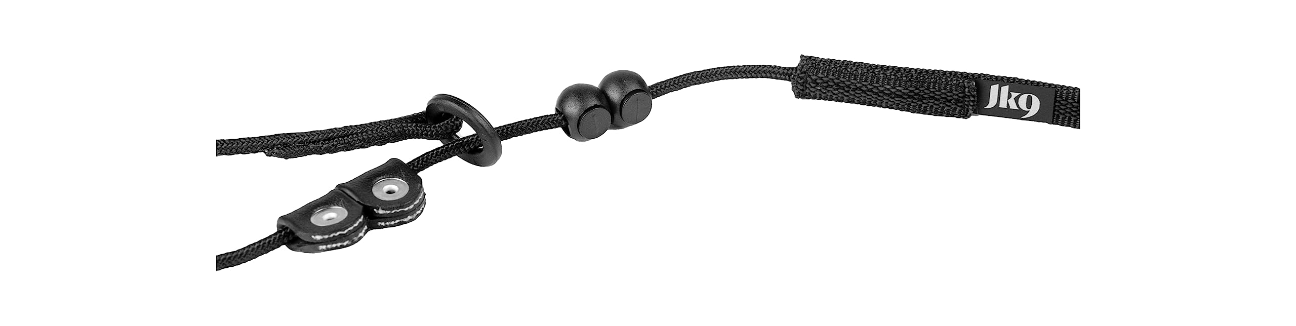 Smycz kontaktowa ze stopem, rozmiar: 6 mm x 1,1 m, czarna