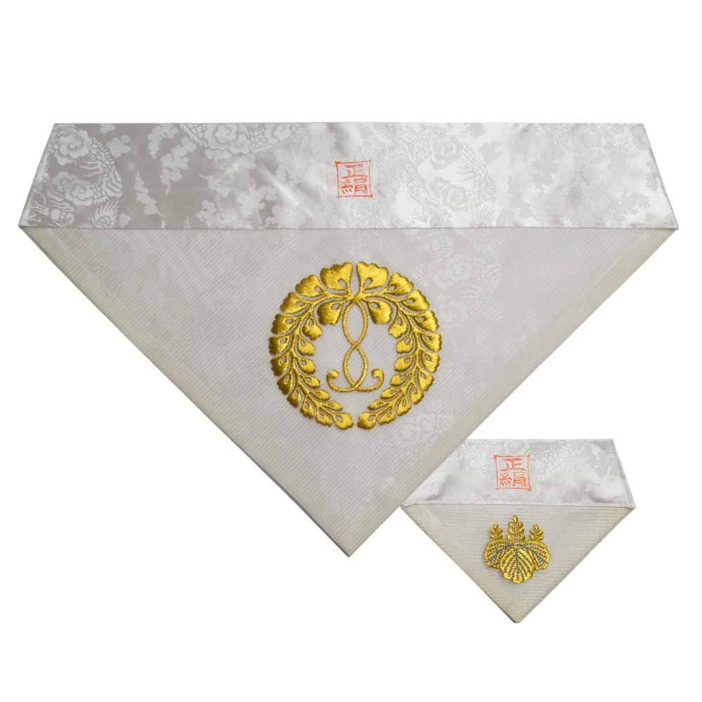 Amazon.co.jp: (西)浄土真宗本願寺派用 夏用三角打敷 正絹紗 高級刺繍