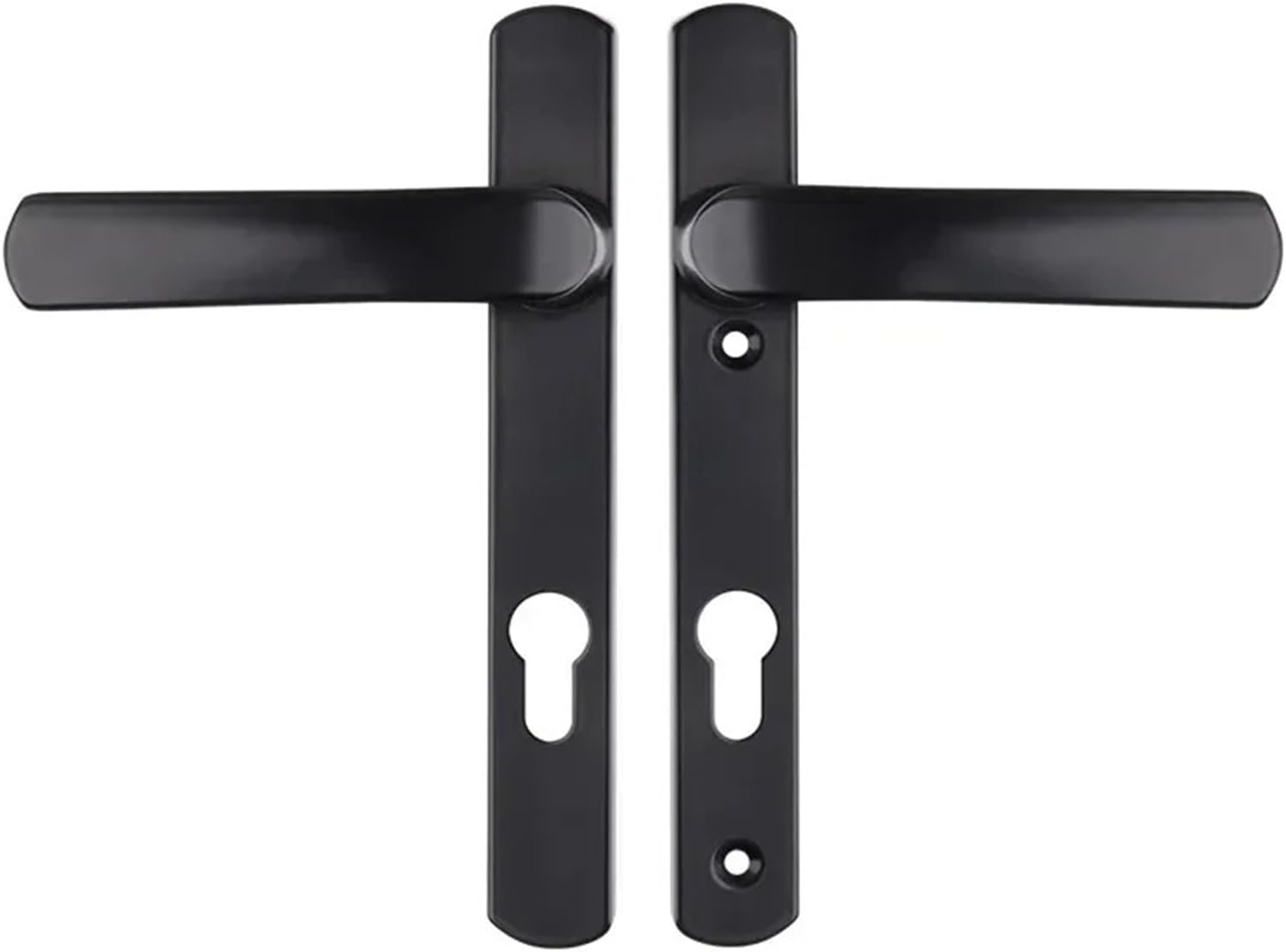 Aluminum Alloy Single Point Door Lock Handle 85+30 1Pcs(White Handle)