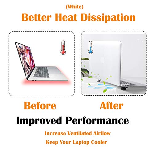 Soporte ergonómico plegable para teclado blanco - 2 piezas miniatura 5