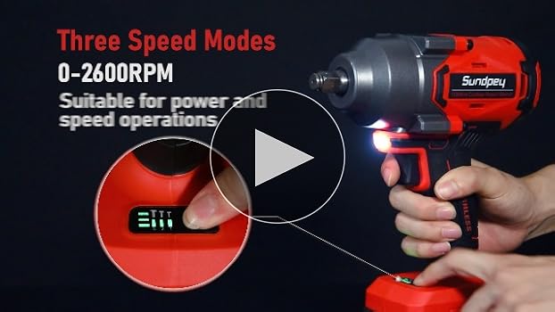 Sundpey Cordless Impact Wrench 812Ft-lbs - 21V Brushless