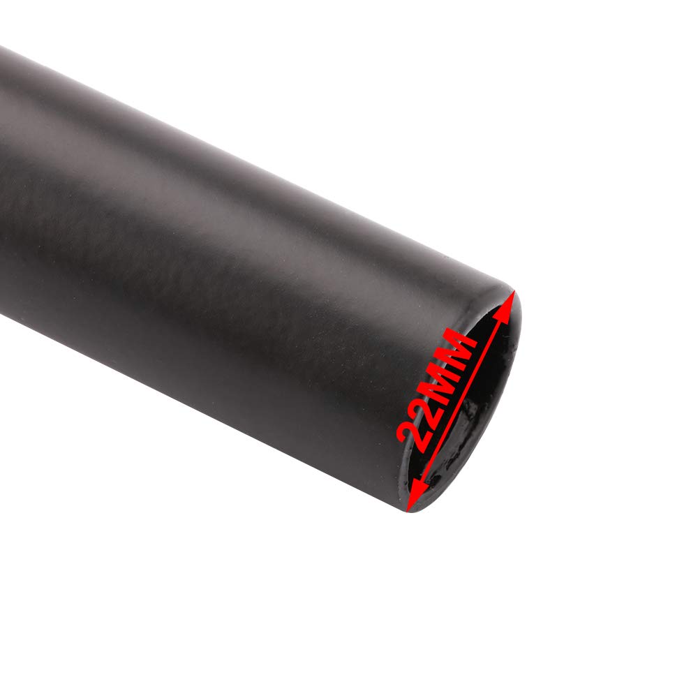 Manubrio Moto Piega Bassa 22mm Uniwersalny do Sportster XL 883 1200 Bobber Custom Chopper Softail Dyna Nero