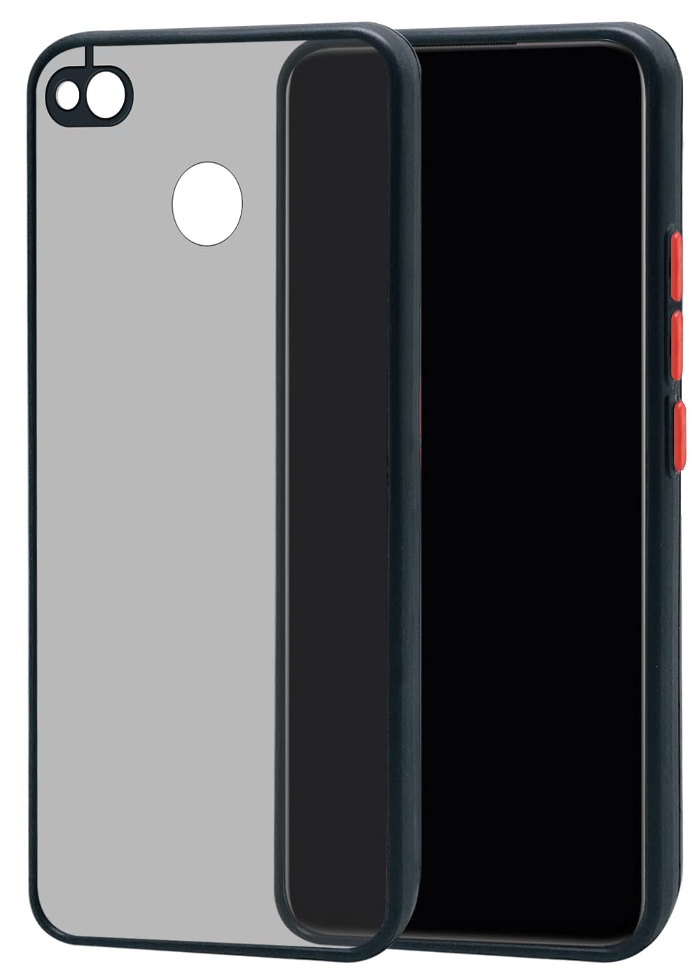 Jkobi Back Cover Case for Xiaomi Redmi 4 (Camera Protection | Smoke Translucent | Thermoplastic | Black)