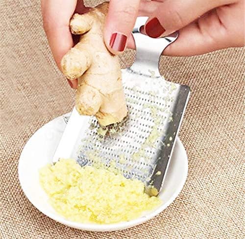 T4G Stainless Steel Garlic and Ginger Grater for Kitchen Tools 7 cm x 10 cm (Mini Plate)