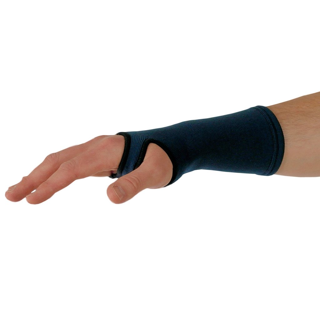 NeoPhysio Medical Grade Elastic Compression Wrist Support, Navy Tubular Sleeve - Large = 17-19cm - Image 3