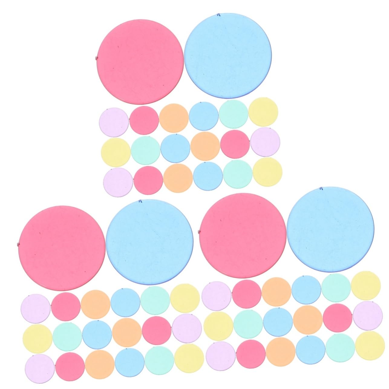 VICASKY 3sets Bingo Chips Set 144 Counting Plastic Chips Bingo Markers for Games for Games Abs Material 100pcs*3