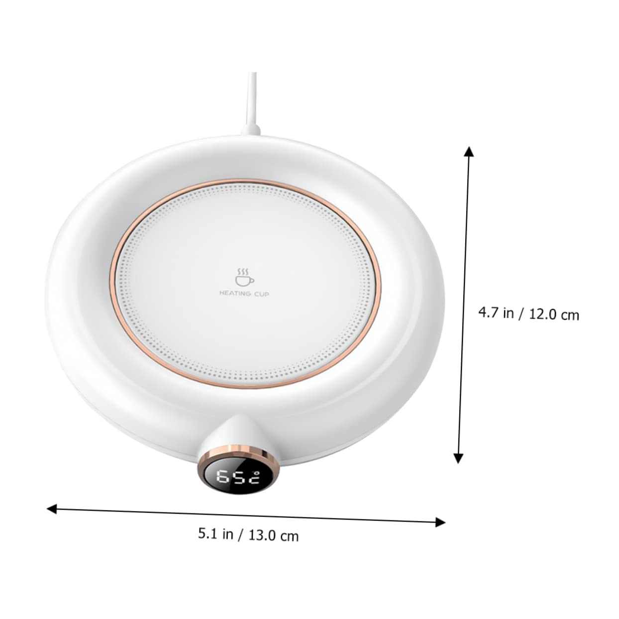 Calentador de Taza USB Pantalla Digital y 3 Niveles de Temperatura, Almohadilla Aislante para Café, Té y Leche Hogar y Oficina