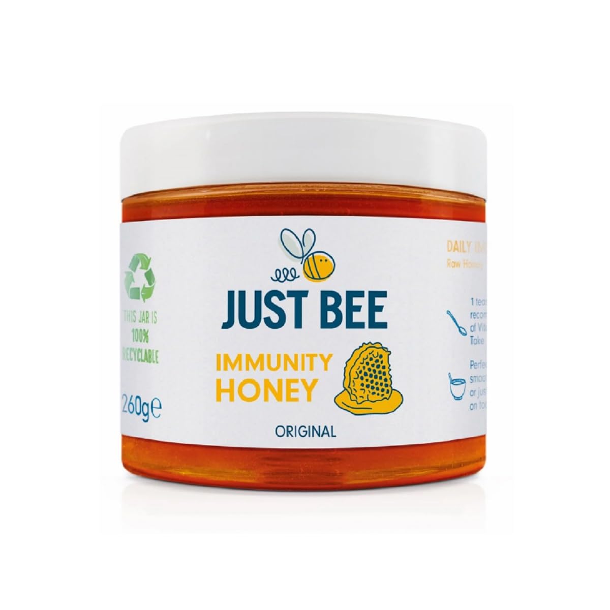 Immunity Honey (260g) | Pure natural honey with Vitamin D, C, B6, B12 and Echinacea | Raw and Unpasteurised | Vitamin Rich | For Daily Immune Support