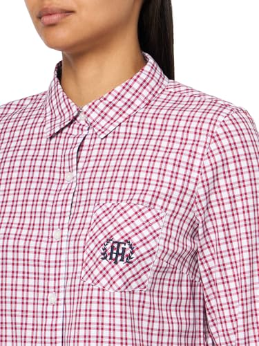 Image of Tommy Hilfiger Women's Plaid Lurex Button Up Shirt