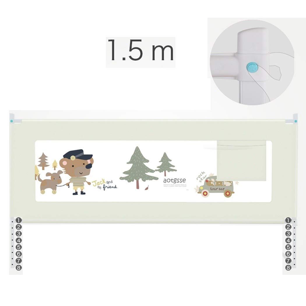 Barandillas para Cama, Valla de Seguridad Infantil Resistente a roturas, Protector Lateral para Cama, cerramiento Universal (Color: A, Tamaño: 150 cm - 1 Pieza)