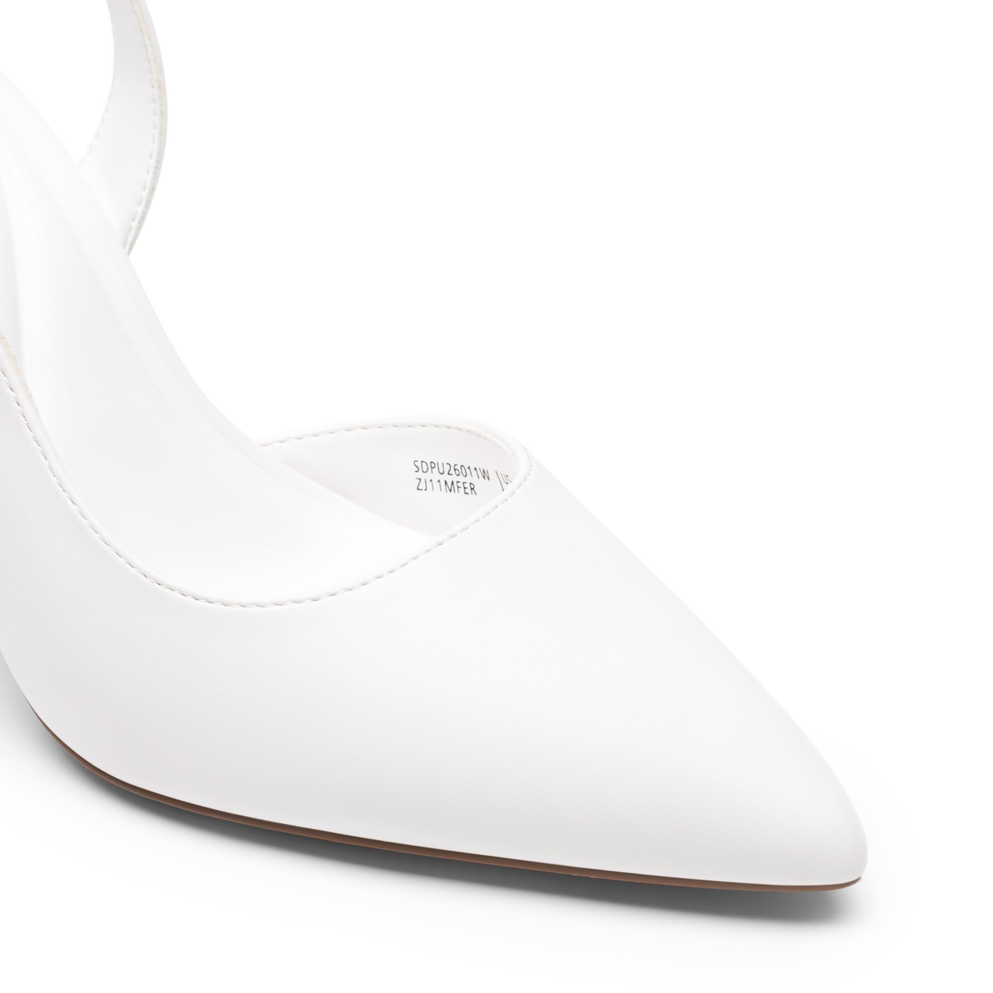 DREAM PAIRS Escarpins Femme Slingback Talon Aiguille Élégants Bout Pointu Style D'Orsay, Chaussures Habillées Mode Chic pour Bureau Soirée Confortables