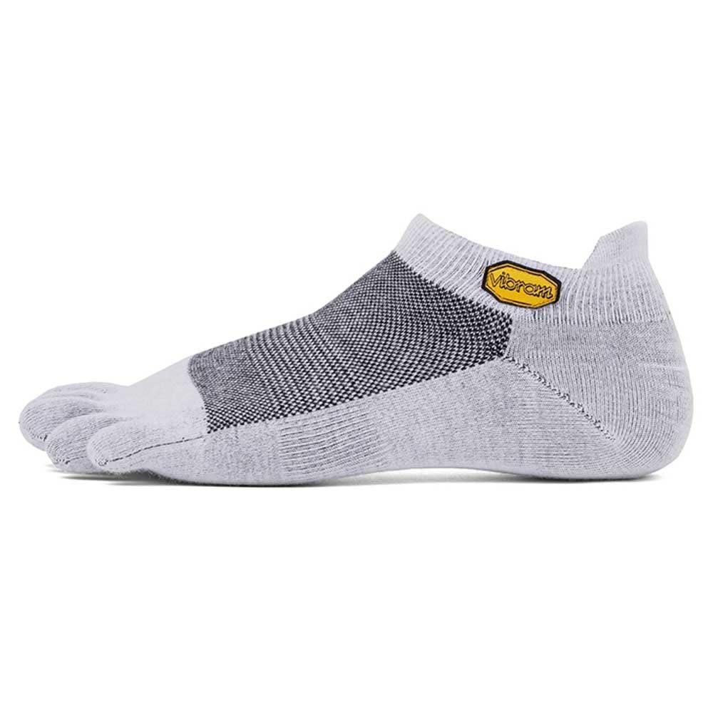 Vibram FiveFingers Unisex FiveFingers Athletic Pro No Show Socks, light grey, XL
