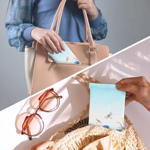 Image of Dragonfly Glasses Case Lightweight Glasses Cases PU Sunglass Organizer Eyeglasses Case Glasses Cases For Men Women
