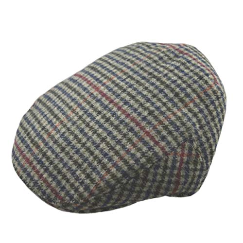 Pesci Kids Gorras Planas Mezcla de Lana Tweed Sombreros Boinas para Niños, Gris 8-13 años 56cm