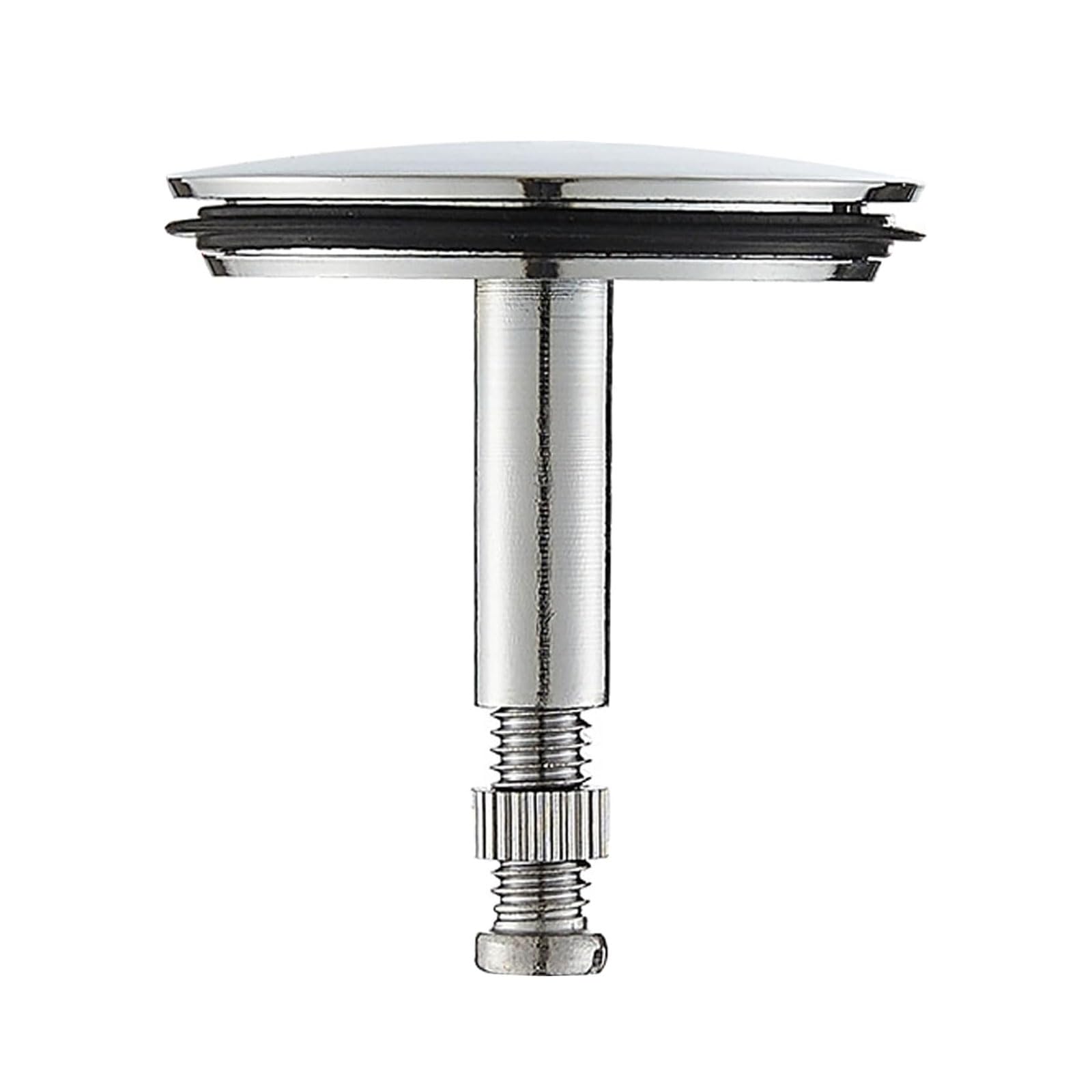 Bath Plug Bathtub Drain Stopper 43mm –Pop Up Universal Replacement Chrome Copper – Adjustable Height Leak Resistant Bath Tub Waste Plug – Basin Sink Drain Parts for Bathroom (Standard)