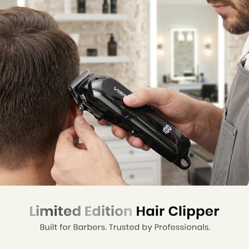 VGR VL-118 Corded & Cordless Hair Clipper, Black - Image 3