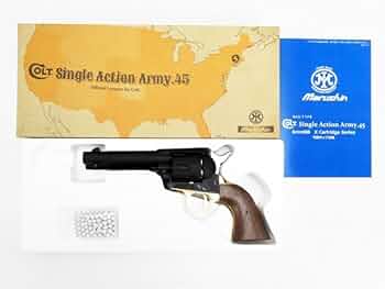 マルシン工業　ガス 6mm Xカートリッジ　コルトSAA.45 木製グリップ仕様 Amazon.co.jp: マルシン 6mmBBガスリボルバー Xカートリッジ