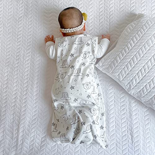 Image of HOUSABY Baby Wearable Blanket,Summer Cotton Sleep Sacks 1 Pack Unisex Toddler Sleeping Bag Sack, 0.5 TOG with 2-Way Zipper