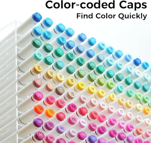 Image of Ohuhu Alcohol Markers - Double Tipped Art Marker Set for Artists Adults Coloring Illustration - Alcohol-based Refillable Ink - 120 Colors - Chisel & Fine Dual Tips - Oahu of Ohuhu Markers