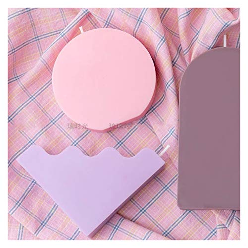 YSJJNDH Silikonform Neue DIY Kerzen Formen Wachs Kerzen Form Aromatherapie Gips Kerze 3D Bogenform Handmade Soja Würfel… – Bild 6