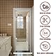 Zamety 100CM Schwallschutzleiste Dusche Silikon Selbstklebend Wasserstopper Duschdichtungen für Duschtüren Weiß Duschdichtung Gebogen für Bad und Küche