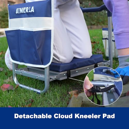 image for Aimerla K5 Foldable Garden Kneeler Seat Heavy Duty (Detachable Cloud K