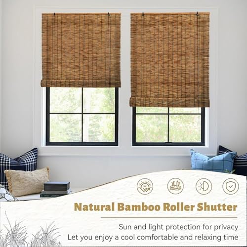 Store enrouleur extérieur bambou naturel résistant pour balcon 90 x 150 - 6