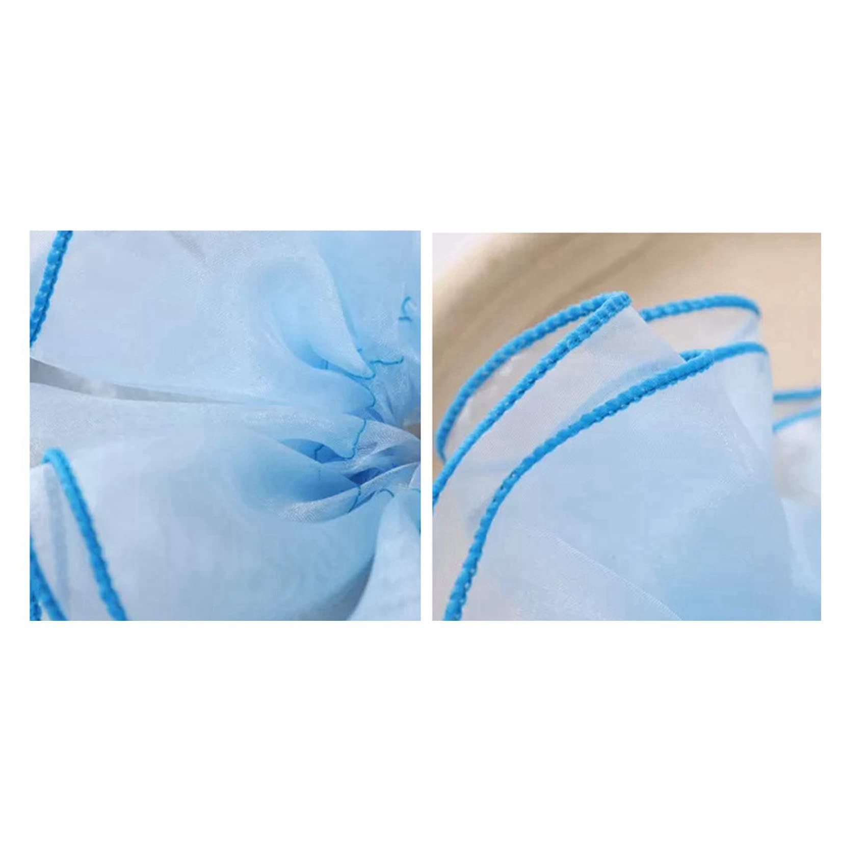 ACiyD Mesh Haargummi Haargummis Spitze Haargummi Haarschmuck 2 Stück für Frauen Pferdeschwänze Brötchen Zöpfe Langes Haar (Beige Einheitsgröße)