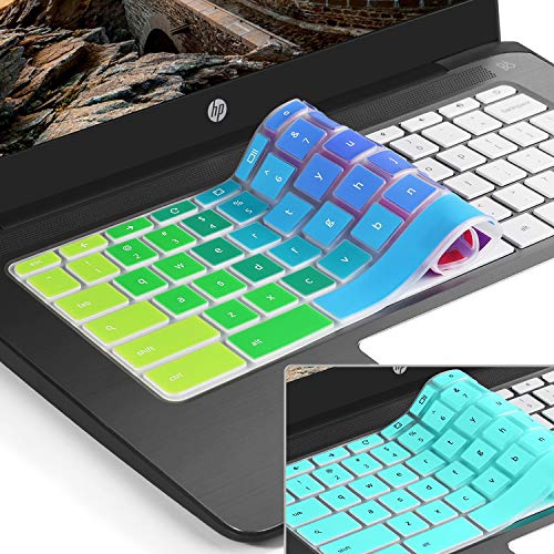 [2pack] Keyboard Cover Skin for hp chromebook 14,hp 14 inch Touch-Screen Chromebook,hp Chromebook
