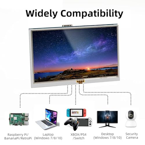 Image of 5 Inch Raspberry Pi Screen, Touchscreen Monitor 800x480 HDMI LCD Screen for Raspberry Pi 400 /4 /3 /2 /Zero /B /B+, Windows 11 /10 /8 /7