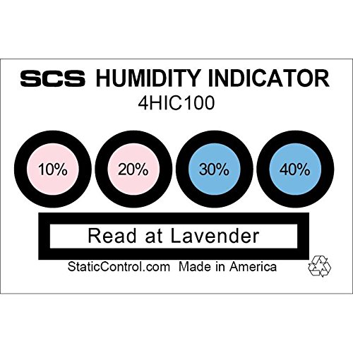 SCS Humidity Indicator Card, 40% rh, Ã‚±2.5% - 4HIC100