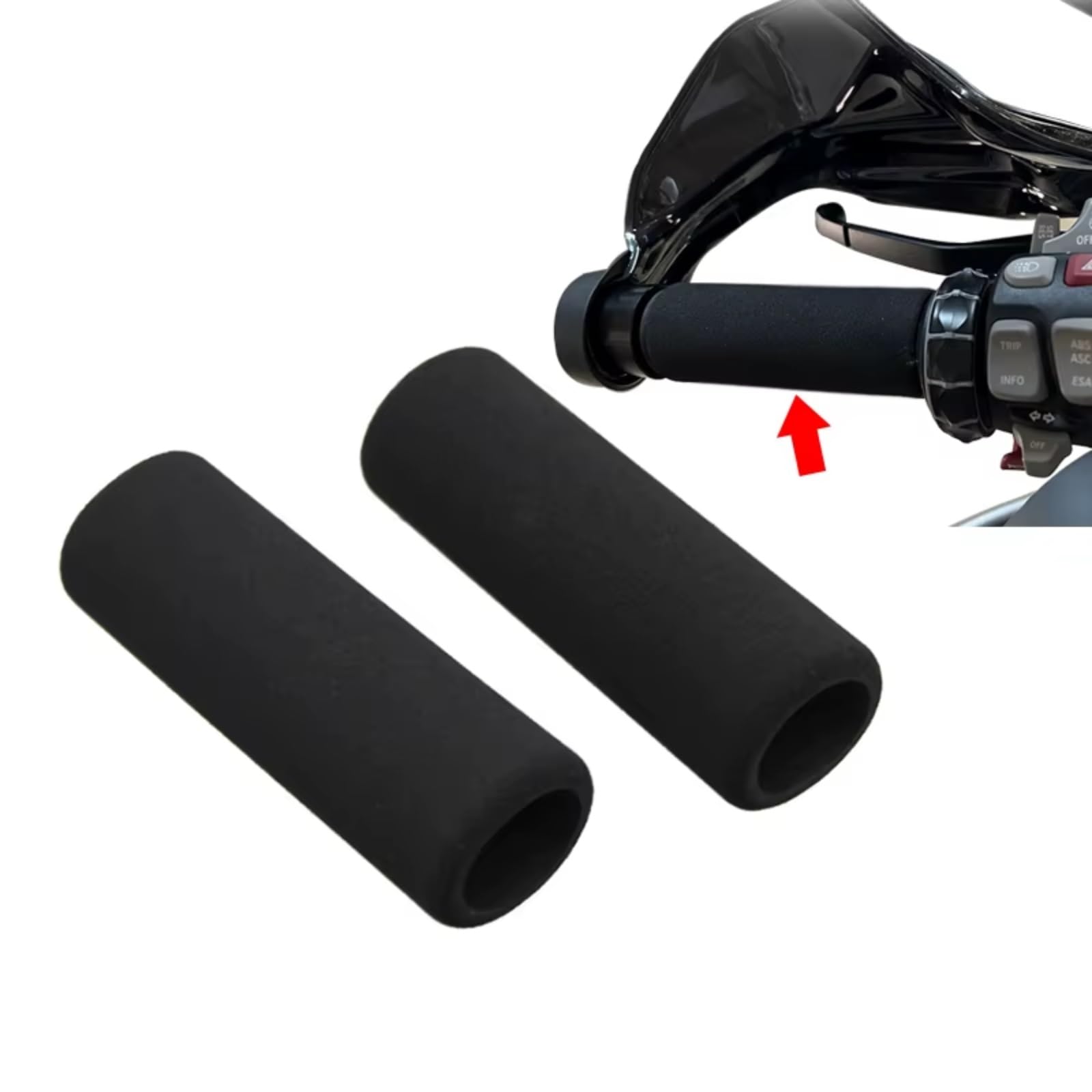 Manopole Coperture Vibranti Manubrio Motociclo Per Per F700GS Manopole manubrio moto | Manubrio moto Coperture antivibranti in schiuma Impugnature comfort sull'impugnatura(8PC)