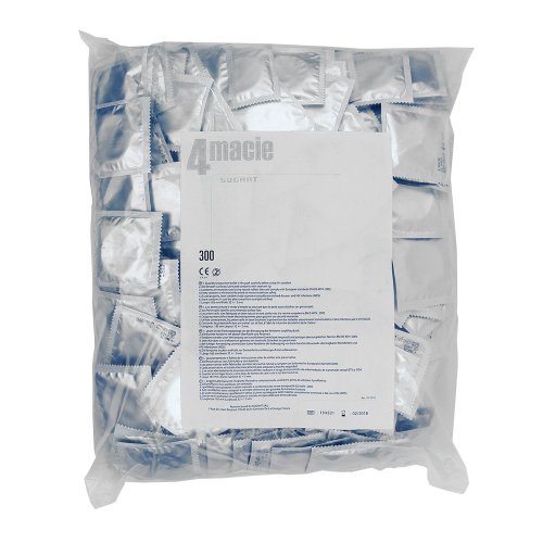 4macie bulk 300 Kondome aus Naturkautschuklatex - EN ISO 4074 - CE 0123