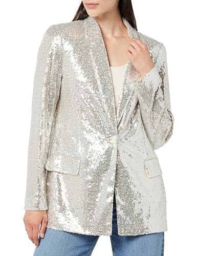 The Drop Women's Blake Long Blazer, Silver...