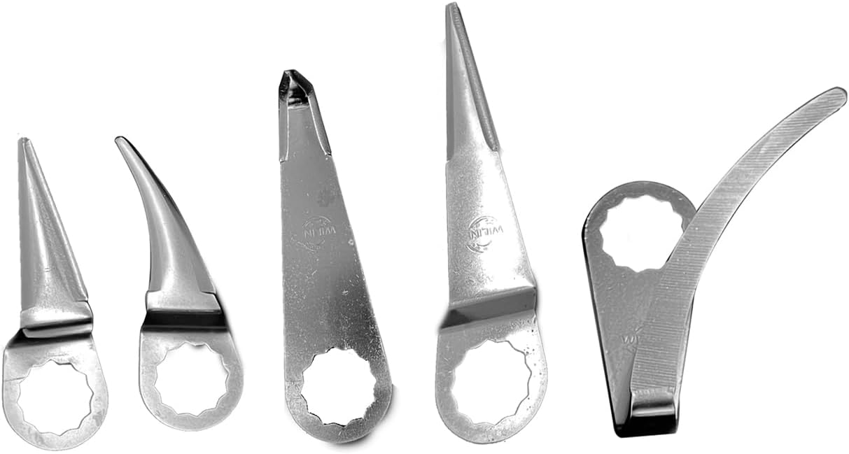 Air Windshield Remover Pneumatic Window Seal Cutter for Removing Glued Auto Glass, Car Windows, Windscreens – with 4pcs Windshield Cutting Blades