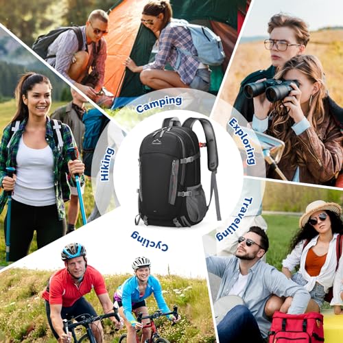 IGOLUMON Hiking Backpack 40L Waterproof Foldable Backpack for Men Women Lightweight Daypack Rucksack for Men Camping Travel Cycling Walking Climbing Outdoor - Image 9