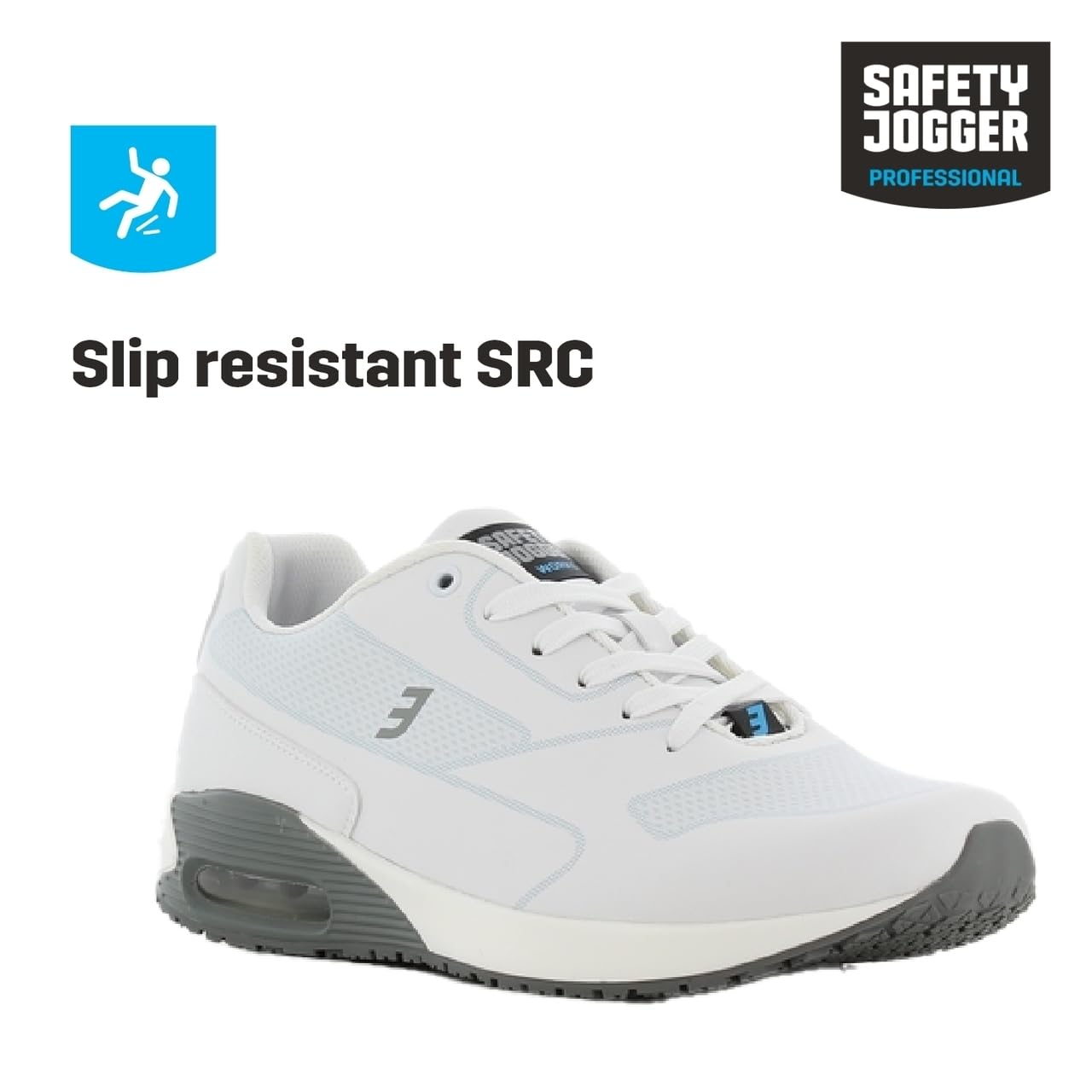 SAFETY JOGGER Calzado Sanitario Señoras y señores - Justin - Zapatos de Cuidado, Zapatos Profesionales de Cuidado