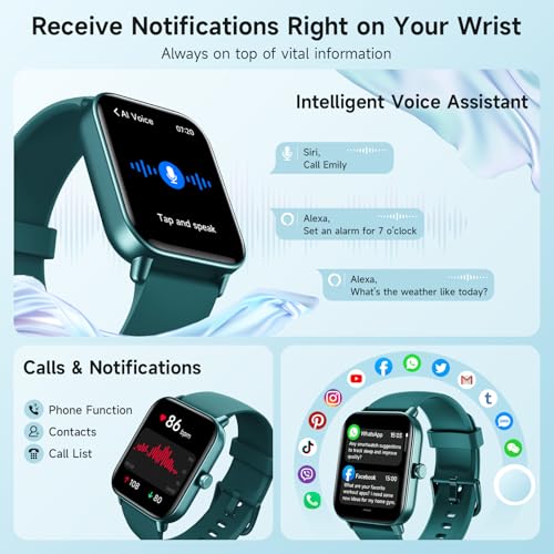 Smart Watch for Women Android iPhone, Alexa Built-in, 1.8